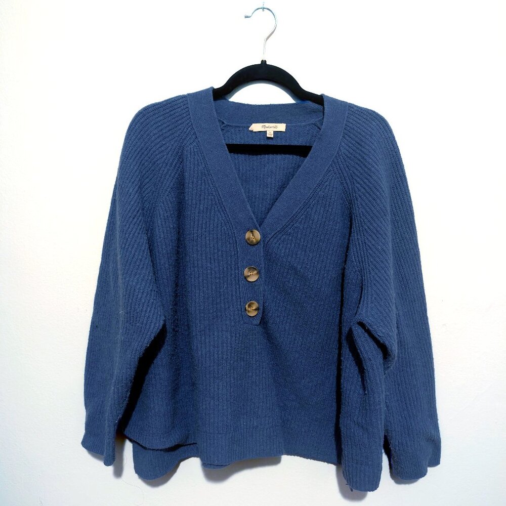 Madewell Ribbed Henley Sweater 3XL